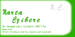 marta czibere business card